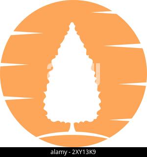 Designvorlage für Baumsymbol-Logo Stock Vektor