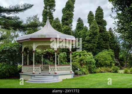 Die Bühne in Government Gardens, Rotorua, Bay of Plenty, Nordinsel, Neuseeland Stockfoto