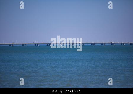 Vasco da Gama Brücke eine Straßenbrücke über den Tejo wurde im März 1998 in Lissabon, Portugal, eröffnet Stockfoto