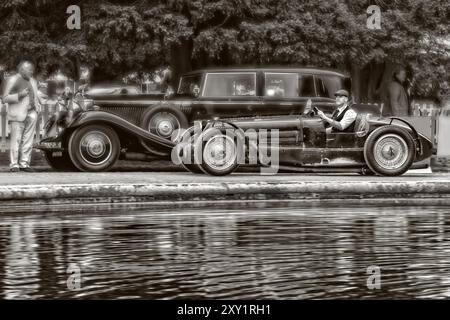 1934 Bugatti Type 59 Oldtimer beim Concours of Elegance im Hampton Court Palace London UK 2023 Stockfoto