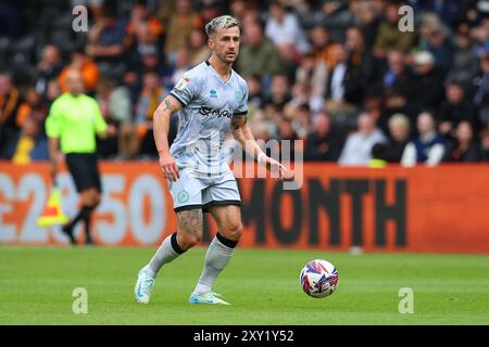 Rumpf, Großbritannien. August 2024. Joe Bryan von Millwall während des Hull City AFC gegen Millwall FC SKY Bet EFL Championship Match im MKM Stadium, Hull, England, Großbritannien am 24. August 2024 Credit: Every Second Media/Alamy Live News Stockfoto