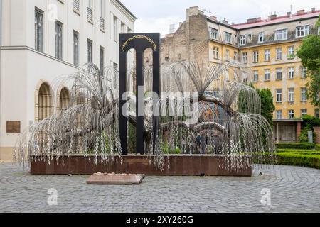 Denkmal für den Baum des Lebens in Budapest Stockfoto