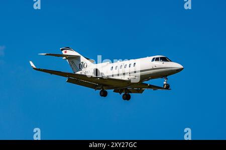 Zürich, Schweiz, 10. Mai 2024: Hawker 900XP eines Privateigentümers ist auf dem letzten Anflug zum Flughafen Zürich. Registrierung TC-DIO. (Foto von Andreas Stockfoto