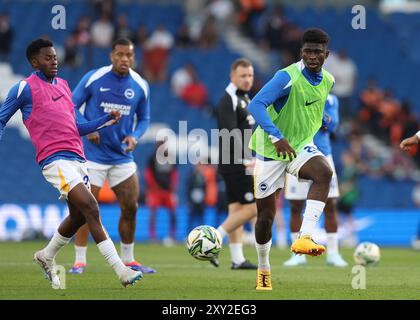 Brighton und Hove, Großbritannien. August 2024. Während des Carabao Cup-Spiels im AMEX Stadium, Brighton und Hove. Der Bildnachweis sollte lauten: Paul Terry/Sportimage Credit: Sportimage Ltd/Alamy Live News Stockfoto