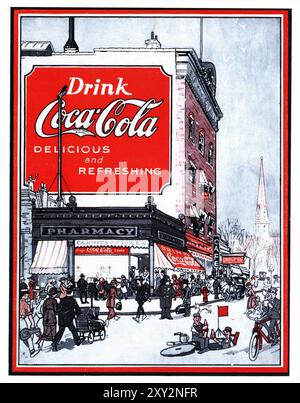 1920 Coca-Cola-Werbung Stockfoto