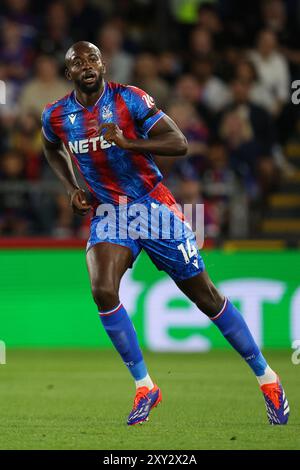 LONDON, Großbritannien - 27. August 2024: Jean-Philippe Mateta von Crystal Palace während des zweiten Spiels der EFL Cup zwischen Crystal Palace FC und Norwich City FC im Selhurst Park (Credit: Craig Mercer/ Alamy Live News) Stockfoto