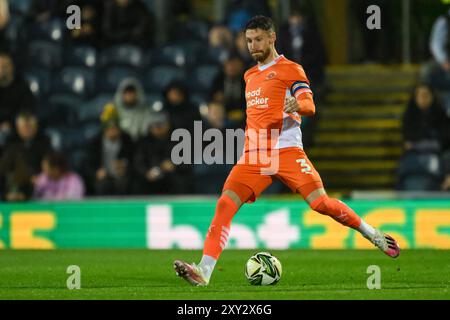 James Ehemann von Blackpool in Aktion während des Carabao Cup Matches Blackburn Rovers vs Blackpool in Ewood Park, Blackburn, Vereinigtes Königreich, 27. August 2024 (Foto: Craig Thomas/News Images) in, 25.08.2024. (Foto: Craig Thomas/News Images/SIPA USA) Credit: SIPA USA/Alamy Live News Stockfoto