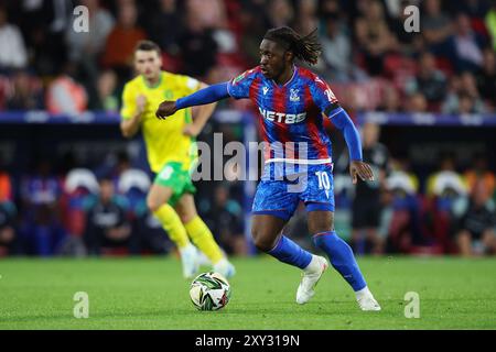 LONDON, Großbritannien - 27. August 2024: Eberechi Eze von Crystal Palace im zweiten Spiel des EFL Cup zwischen Crystal Palace FC und Norwich City FC im Selhurst Park (Credit: Craig Mercer/ Alamy Live News) Stockfoto