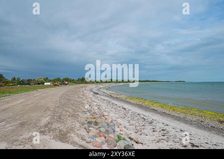 Ulvshale Strand auf der Insel Mon in Dänemark Stockfoto