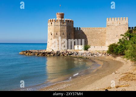 Mamure Castle Mamure Kalesi an der Küste des Mittelmeers. Anamur. Türkei Stockfoto