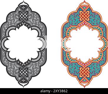 Vintage floral klassischen kalligraphischen Retro-Vignette Scroll Frames ornamental Design Elements black setzt isolierte Vektordarstellung Stock Vektor