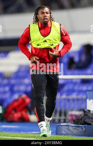 Adama Traoré von Fulham während des Carabao Cup Matches Birmingham City gegen Fulham in St Andrews, Birmingham, Großbritannien, 27. August 2024 (Foto: Gareth Evans/News Images) Stockfoto