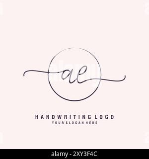 AE Letter Logo minimal modern Stock Vektor