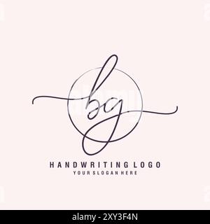 BG Letter Logo minimal modern Stock Vektor