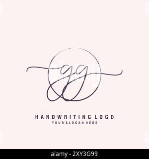 GG Letter Logo minimal modern Stock Vektor