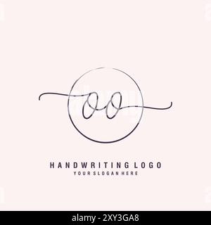 OO Letter Logo minimal modern Stock Vektor