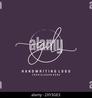 GD Letter Logo minimal modern Stock Vektor