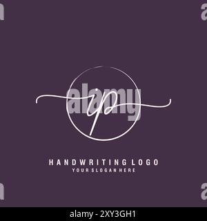 IP Letter Logo minimal modern Stock Vektor