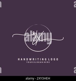 RX Letter Logo minimal modern Stock Vektor