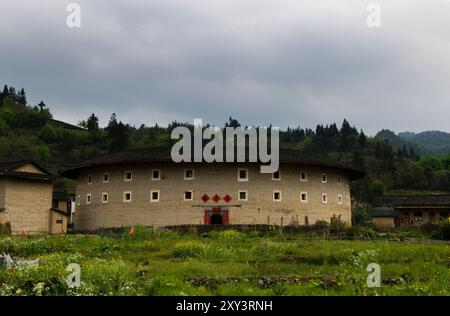 Die großen Tulou-Gebäude in der Yongding Region Nanjing Grafschaft in Fujian. Stockfoto