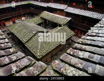 Die großen Tulou-Gebäude in der Yongding Region Nanjing Grafschaft in Fujian. Stockfoto