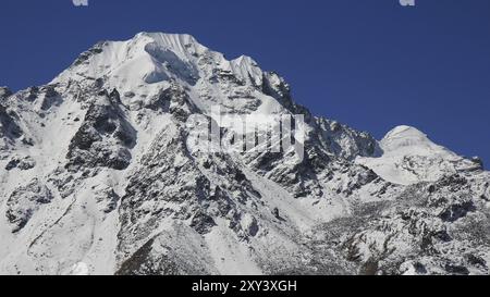 Naya Kanga und Baden Powell Peak, Berge im Langtang Nationalpark, Nepal, Asien Stockfoto