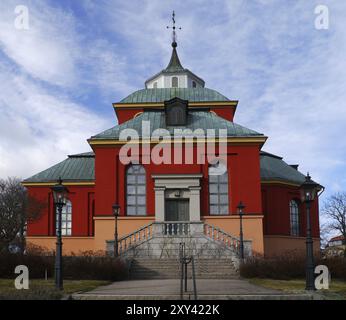 Ulrika Eleonora Kyrka in Soederhamn Stockfoto