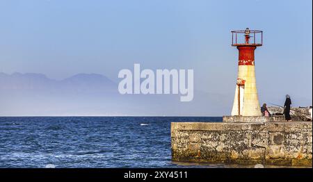 Hafen von Fish Hoek Südafrika Stockfoto