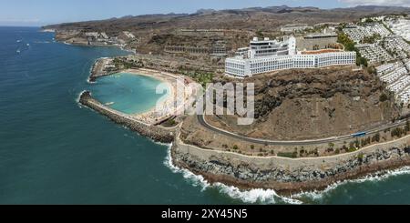 Anfi del Mar, Playa de la Verga, Arguineguin, Gran Canaria, Kanarische Inseln, Spanien, Anfi del Mar, Playa de la Verga, Gran Canaria, Kanarische Inseln, Spai Stockfoto