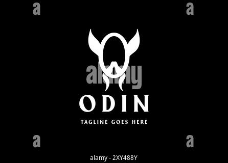Anfangsbuchstabe O für Odin Logo Design Vektor Stock Vektor