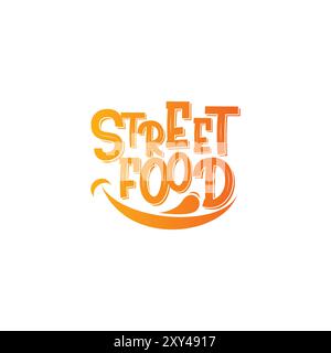 Street Food Logo-Vektor Stock Vektor