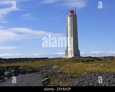 Leuchtturm von Malarrif auf der Halbinsel Snaefellsnes in Island Stockfoto