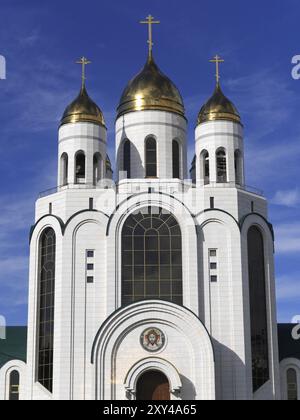 Christus der Erlöser Kathedrale, Siegesplatz, Kaliningrad, Russland, Europa Stockfoto