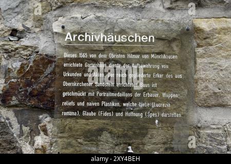 Archivhaus in Rinteln Stockfoto