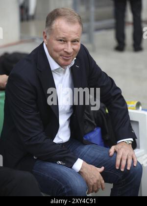 Ehemaliger deutscher Fußballspieler Stefan Reuter Manager und Geschäftsführer Sport FC Augsburg DFL DFB Fussball-Bundesliga Saison 2014-15, ehemaliger Deutscher Stockfoto