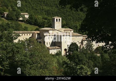 Kloster Fonte Avellana, Marken, Italien, Europa Stockfoto