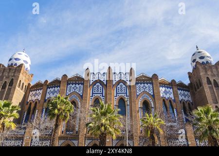 Ehemalige Stierkampfarena La Monumental in Barcelona, Spanien, Europa Stockfoto