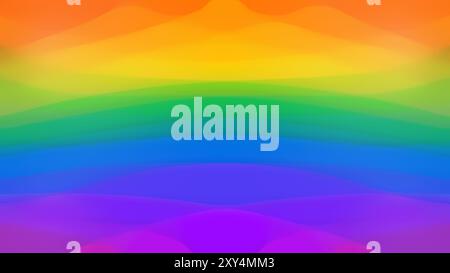 Verschwommener und mehrschichtiger farbenfroher Hintergrund. Homosexueller Stolz und LGBT-Movement-Flag-Konzept. Abstrakter Hintergrund in 4K-Auflösung. Stockfoto