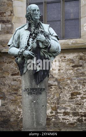 Herderdenkmal in Bueckeburg Stockfoto