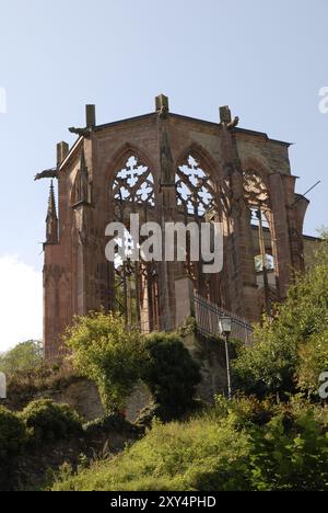 Ruine der Wernerkapelle, Bacharach (Rhein, Deutschland) Stockfoto