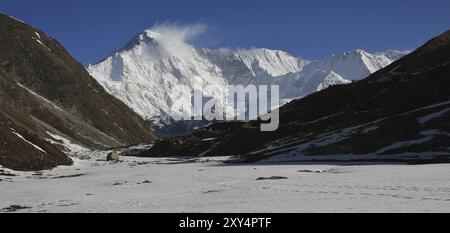 Mount Cho Oyu aus Gokyo, Nepal, Asien Stockfoto