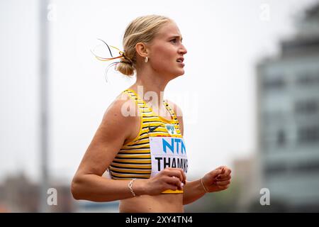 Hilke THAMKE (SC Neubrandenburg), DEUTSCHLAND, Heptathlon PER, Leichtathletik, Leichtathletik, Leichtathletik, U20 Leichtathletik Weltmeisterschaften Lima 24, U20 Leichtathletik Weltmeisterschaften, 27.08.2024, Foto: Eibner-Pressefoto/Jan Papenfuss Stockfoto