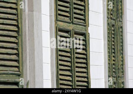 Windows in Vejer de la Frontera/Spanien Stockfoto