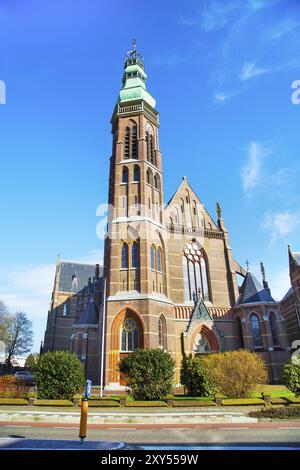 Lisse, Niederlande, Außenansicht der historischen Kirche Sint-Agathakerk St. Agatha Stockfoto