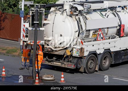 Kanalreiniger Stockfoto
