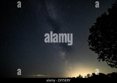 Milkyway in Dänemark aufgenommen mit Sony A7C Stockfoto