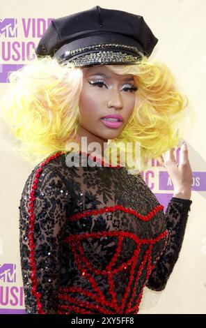 Nicki Minaj bei den MTV Video Music Awards 2012 im Staples Center in Los Angeles, USA, am 6. September 2012. Kredit: Lumeimages.com Stockfoto