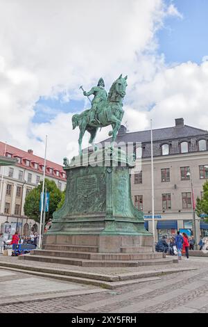 Statue Göteborg-König Karl IX., Göteborg, Schweden, Europa Stockfoto