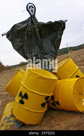 Anti-Nuklear-Protestaktion, Dannenberg, Gorleben, November 2011 Stockfoto