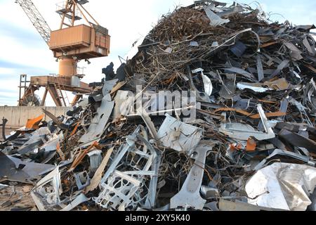 Auf einem Schrottplatz Stockfoto